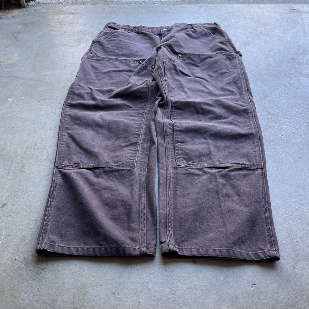 Vintage Y2K Carhartt Brown Double Knee Workwear Baggy Cargos